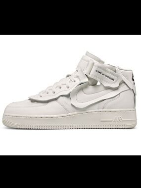 Comme des Garçons x Nike Air Force 1 Mid Velcro White Men’s 7.5 Women’s 9